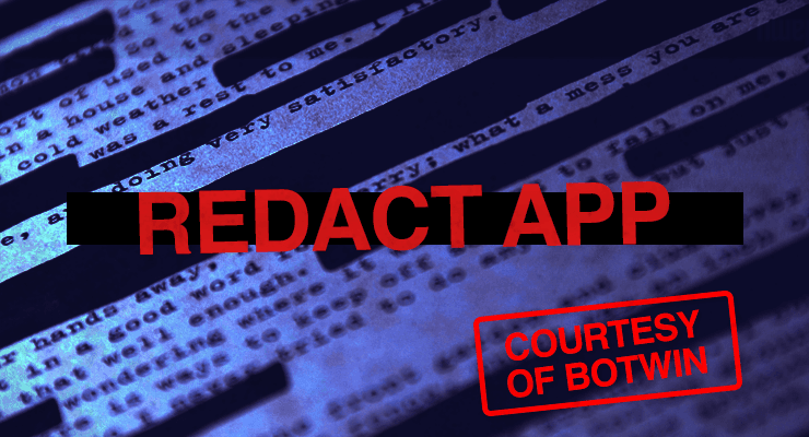 Redacted! Cleansing Your Digital Footprint Using Redact App